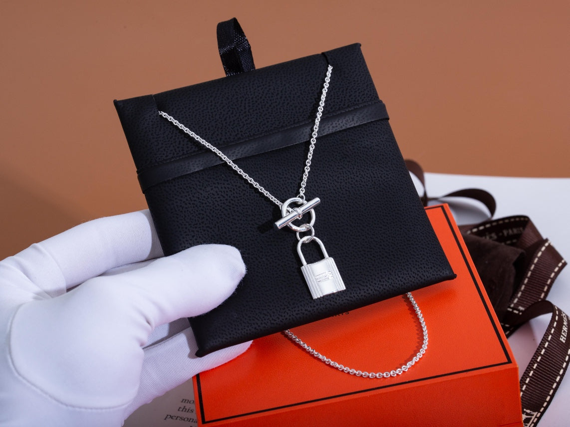 Hermes Kelly Pendant Silver