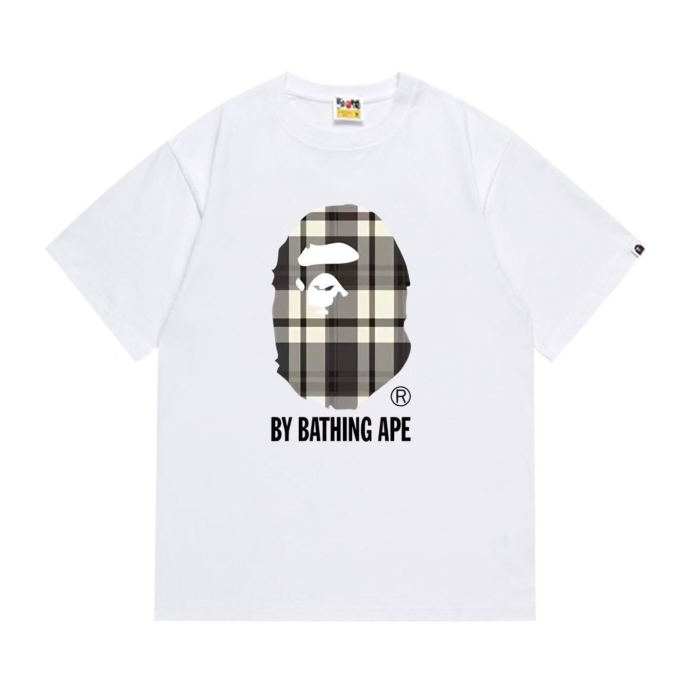BAPE Plaid Ape Head Graphic T-Shirt — hero