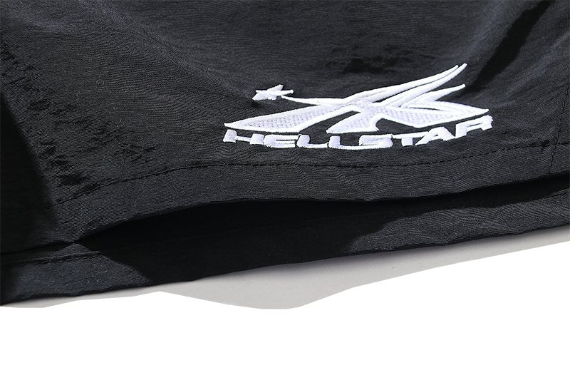 HELISTAR Logo Detail Shorts — detail