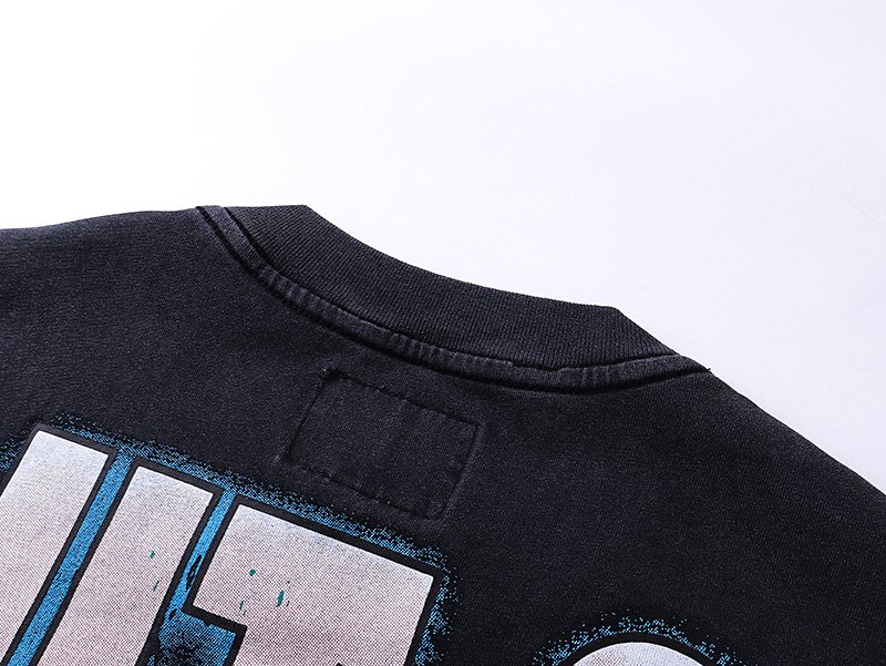 Godspeed Skeleton & Floral Washed Graphic T-Shirt — detail