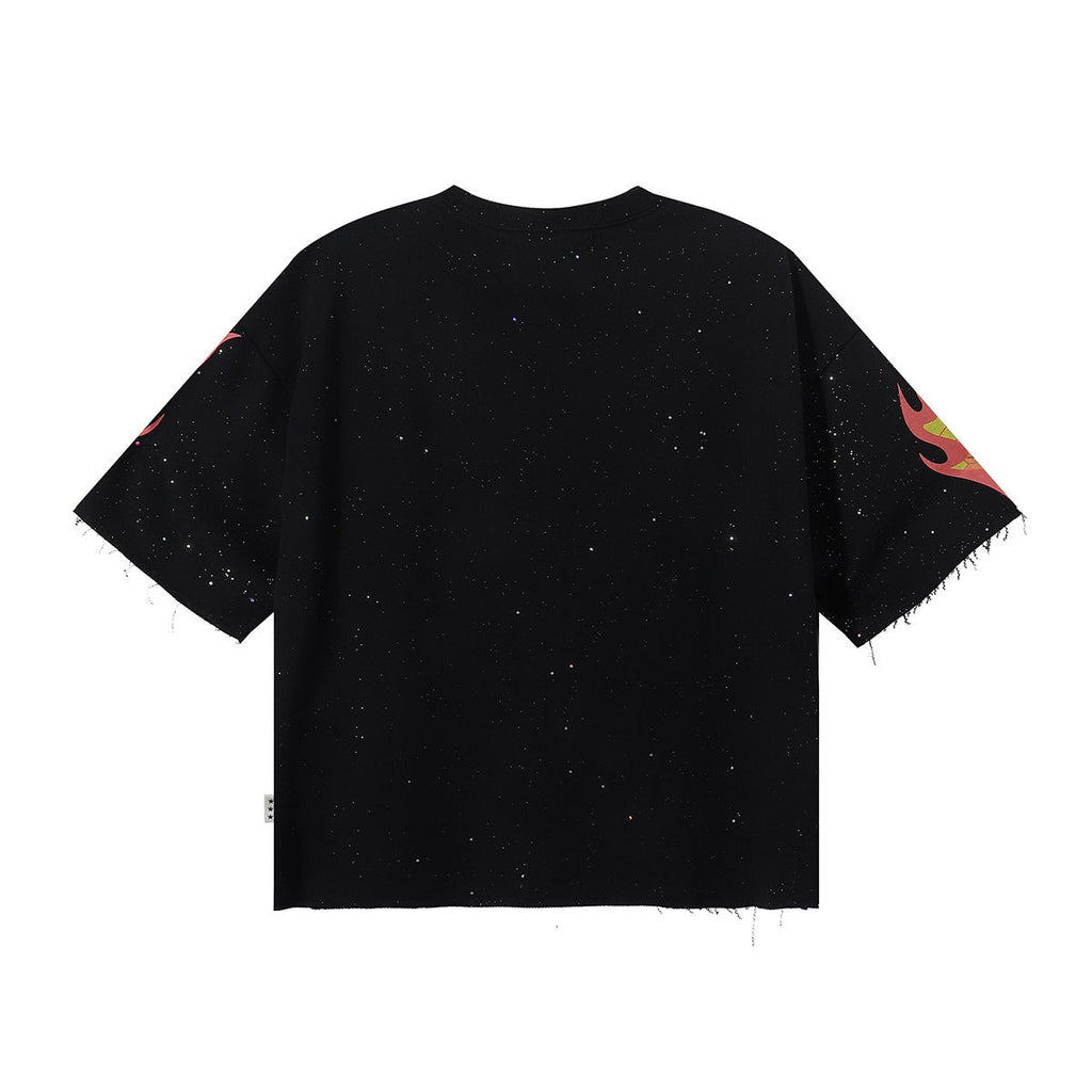 BKYS Revival On Fire Skull Guitar Graphic T-Shirt — back