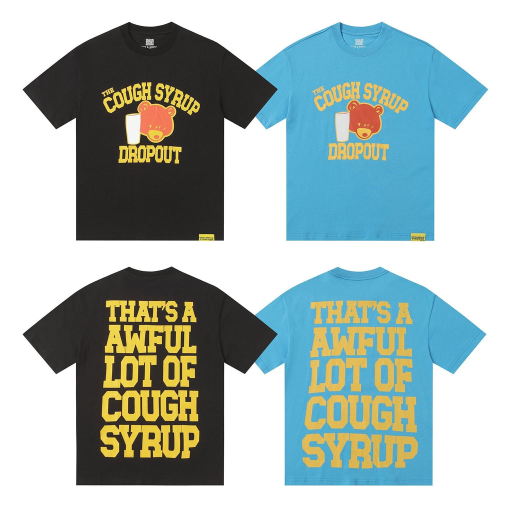 THAT'S A AWFUL LOT OF COUGH SYRUP Front & Back Graphic T-Shirt — comparison