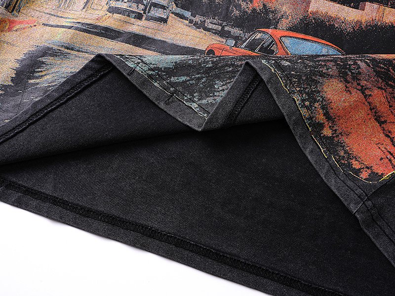 Godspeed Hollywood Car Graphic T-Shirt — detail