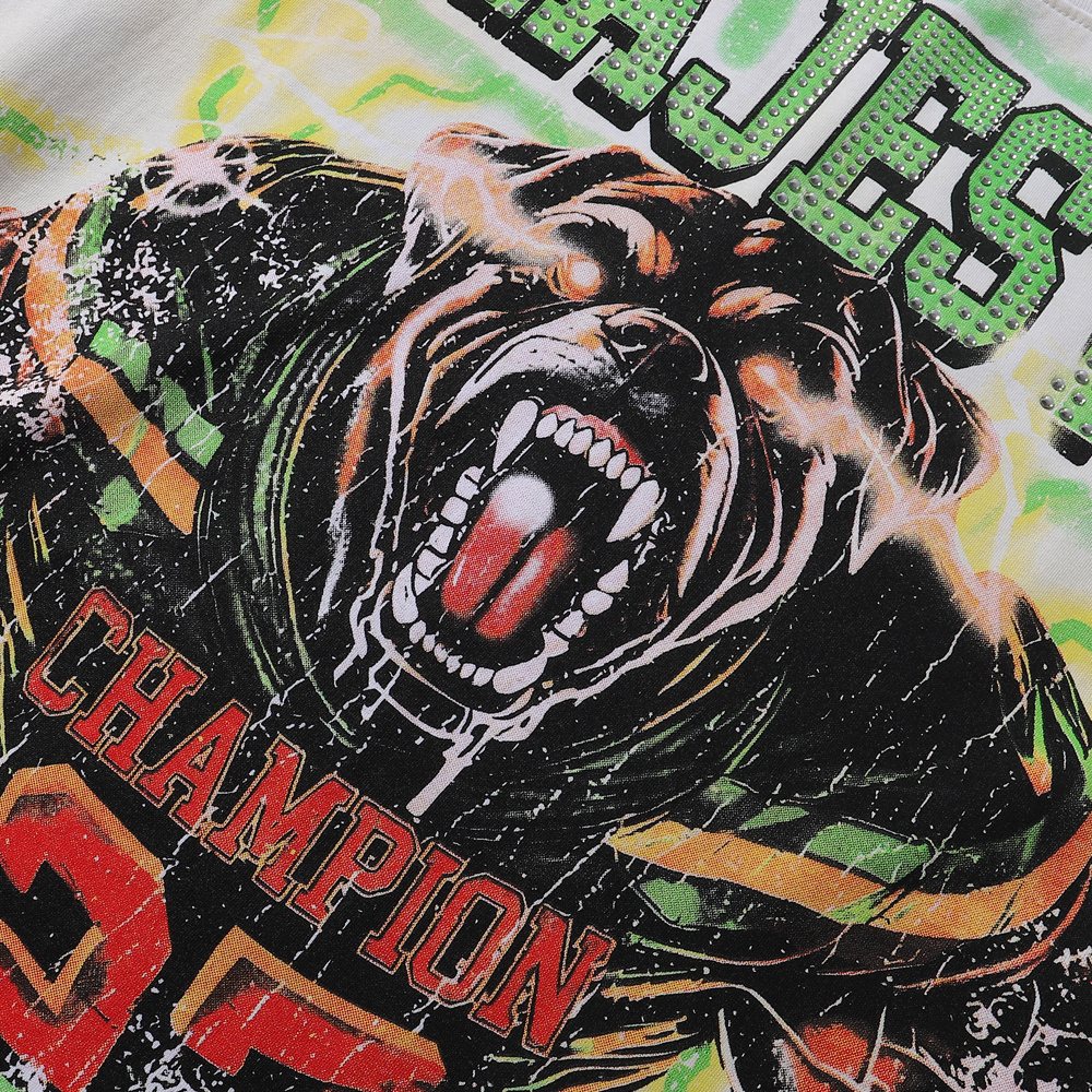 MAJESTIK The World Dogg Graphic Short-Sleeve T-Shirt — detail