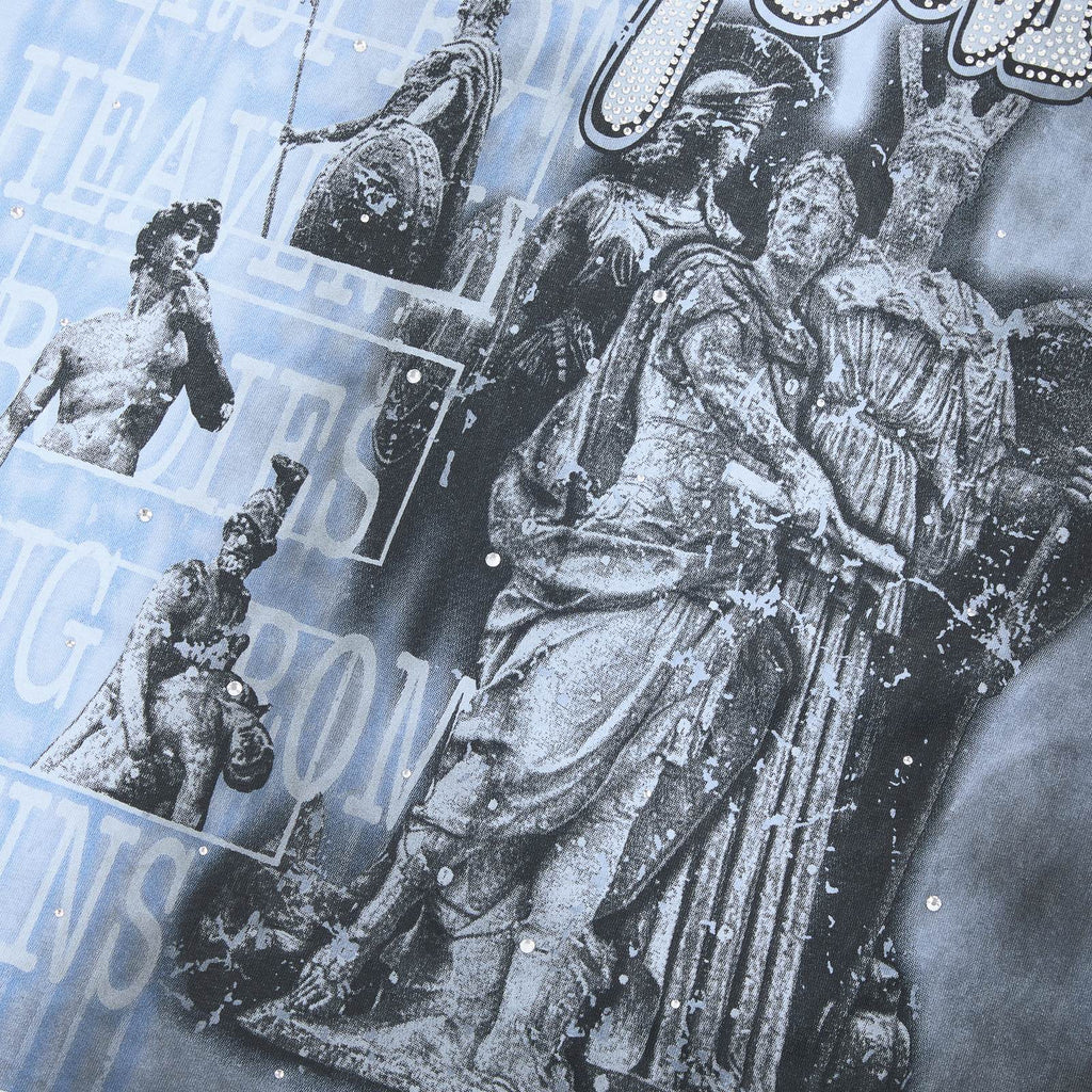 FIRST ROW Heavenly Bodies Rhinestone-Look Graphic T-Shirt — detail