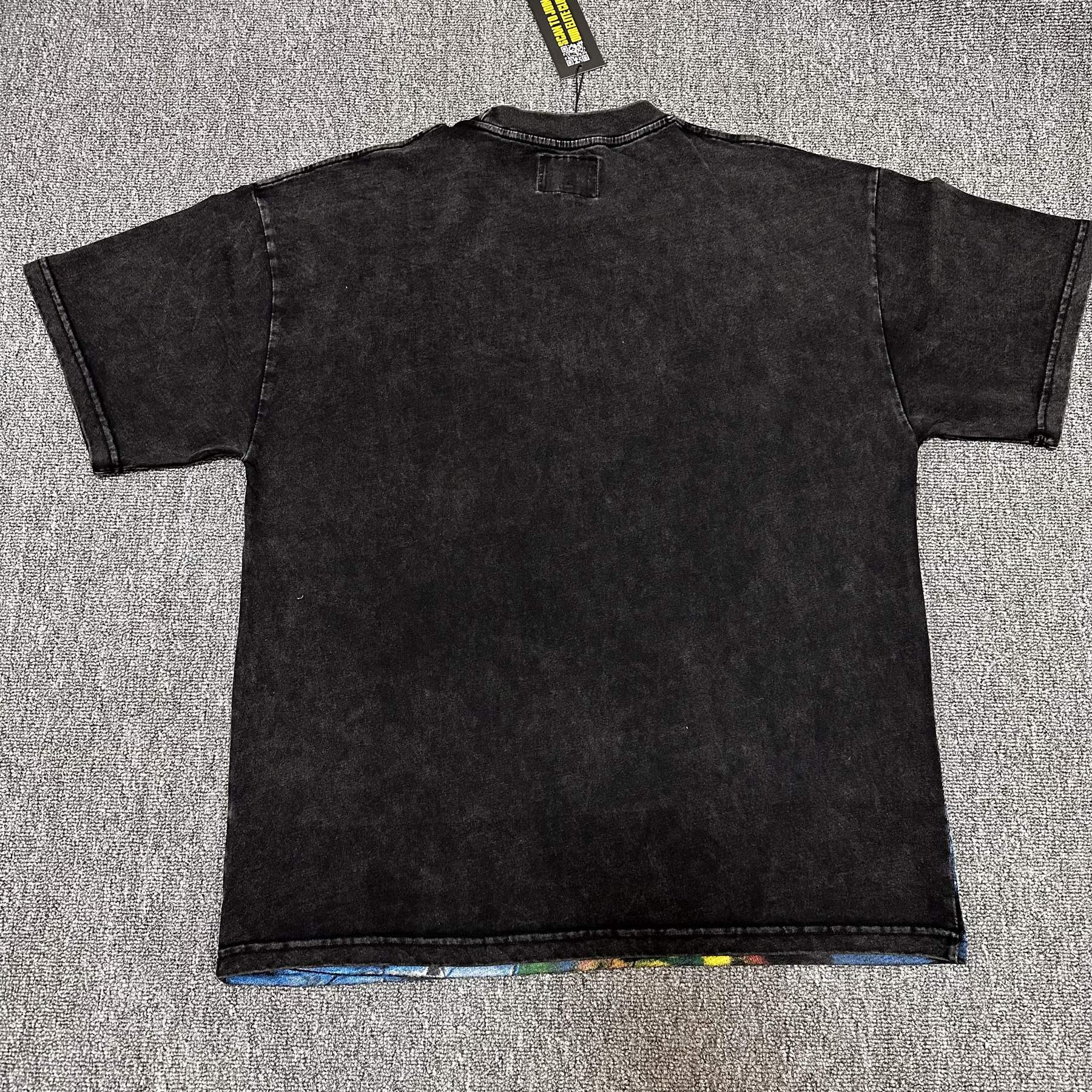 Godspeed Washed Black Graphic Short-Sleeve T-Shirt — back