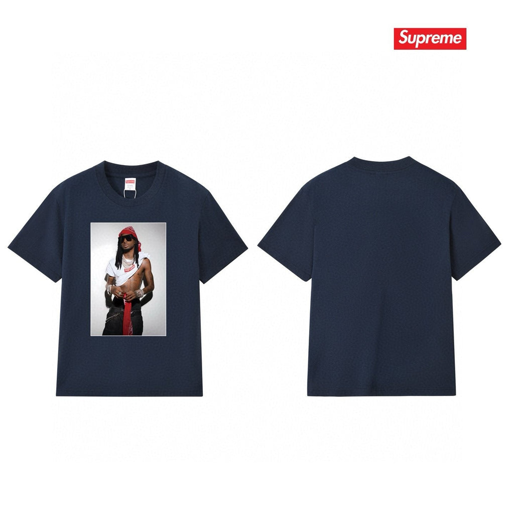 Supreme Playbi Caarti Portrait Graphic T-Shirt — back