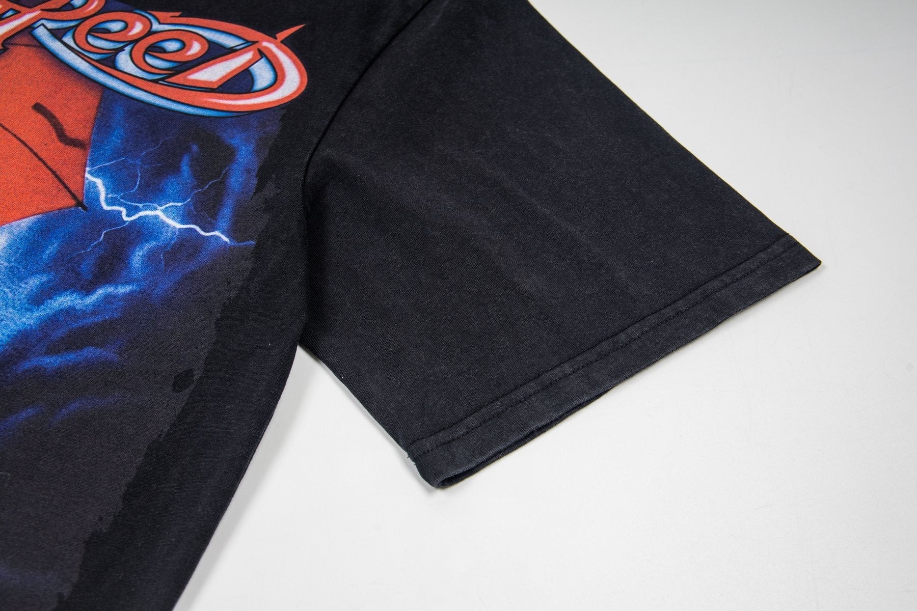 Godspeed Baseball Umbrella Graphic T-Shirt — detail