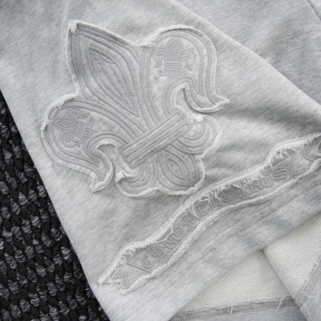 Chrome Hearts Tonal Sanskrit Cross Embroidered Shorts — detail