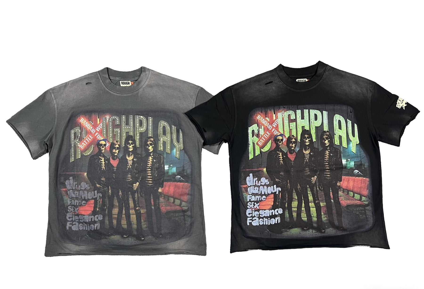 Rough Play Champion Graphic Short-Sleeve T-Shirt — comparison