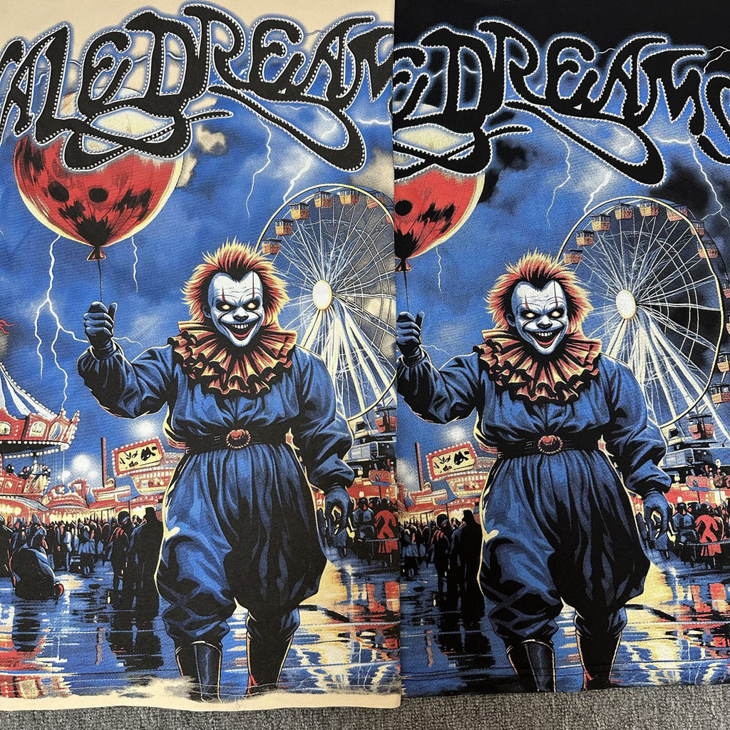 VALE USA Dreams Inside My Head Rhinestone Graphic T-Shirt — detail