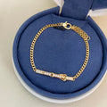 Hermes Diamond-Encrusted Buckle Belt Open Bracelet