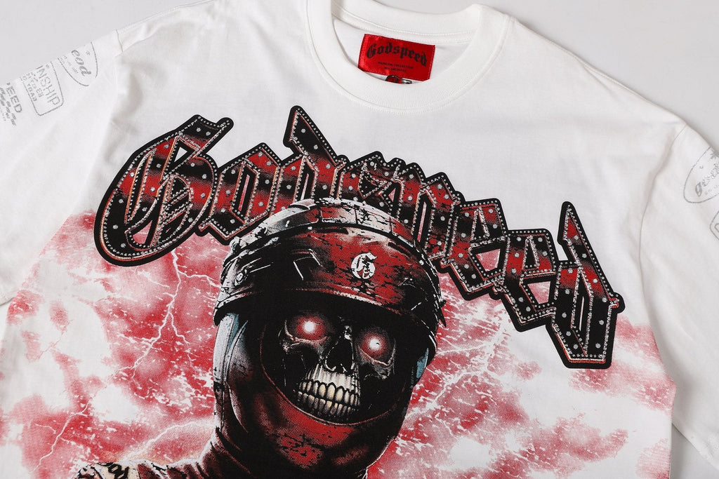 Godspeed Racing Skull Graphic T-Shirt — detail