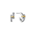 Tiffany Edge Cubic Zirconia Pink Gold Earrings