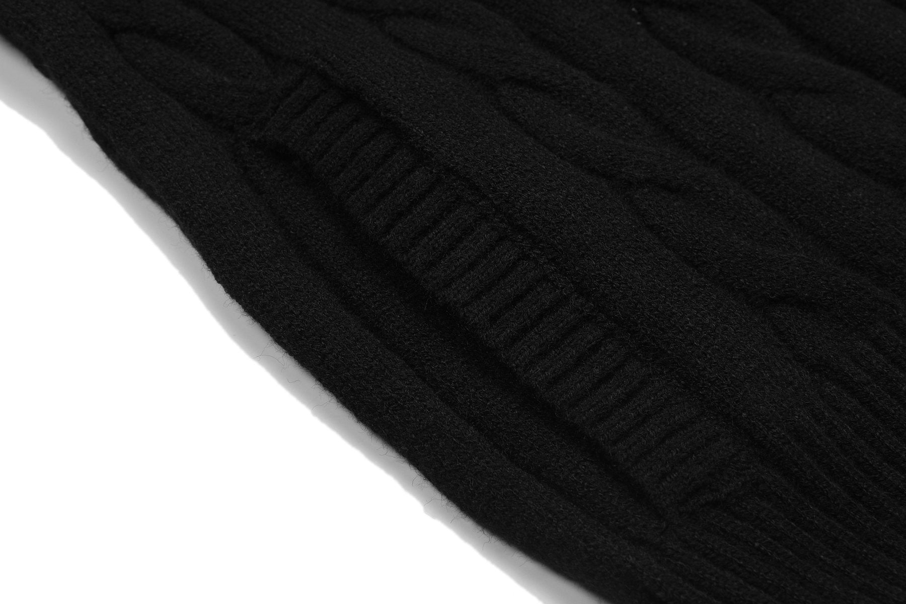 Test2-Ralph Lauren Cable-Knit Quarter-Zip Sweater — detail